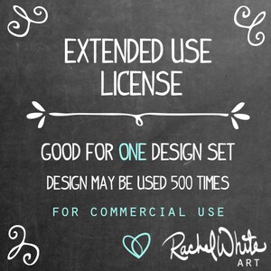 Extended Use License for Rachel White Design Sets - For Commercial Use
