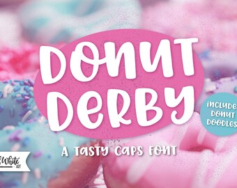 Font: Donut Derby, a tasty caps font
