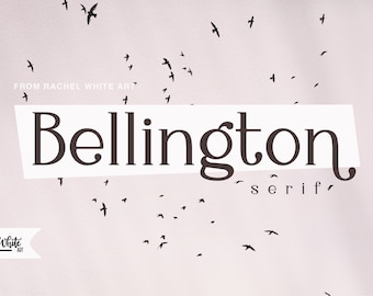 Font: Bellington, a charming serif font