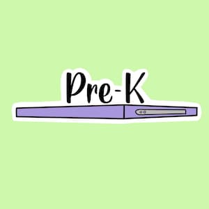 Pre-K flair pen sticker