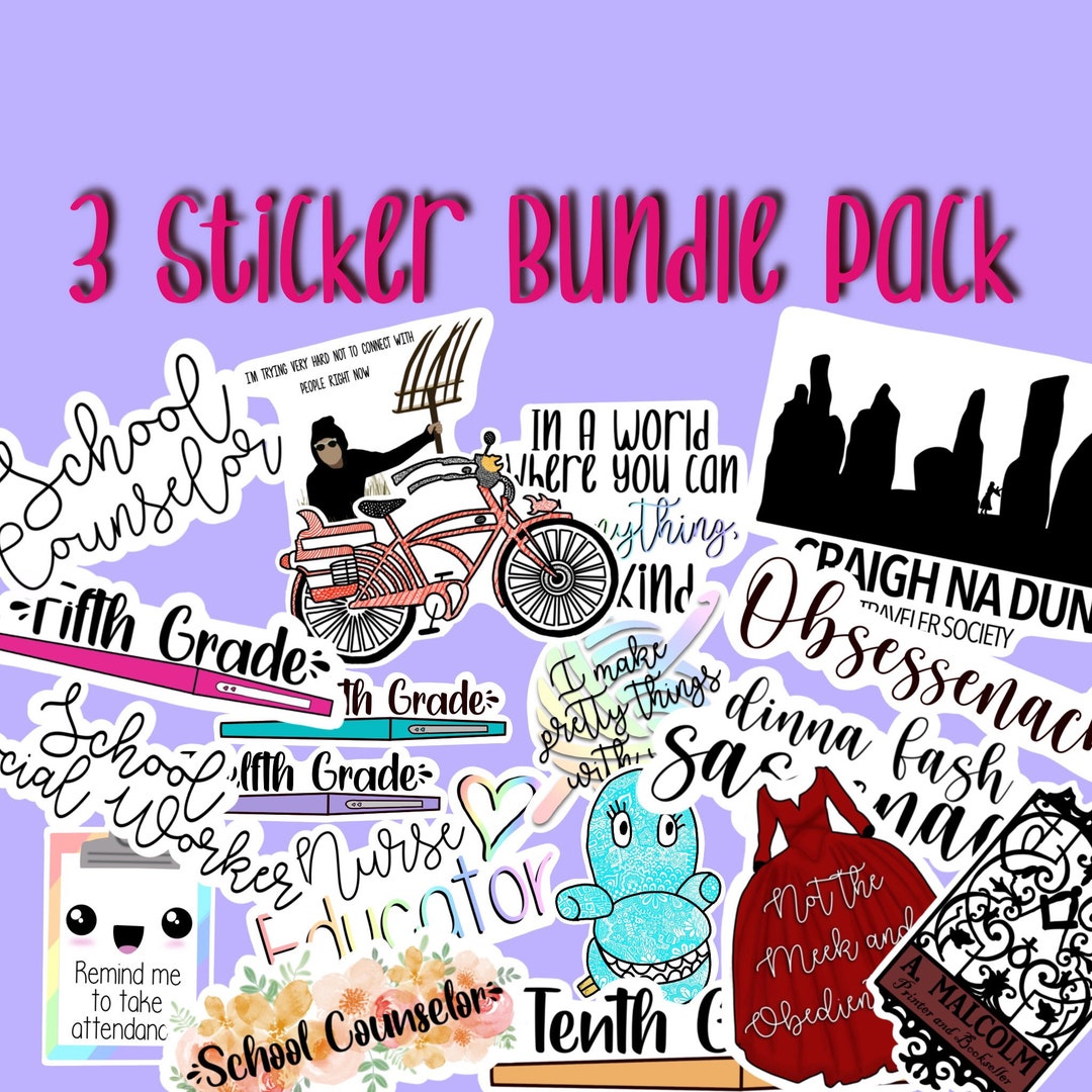 3 Stack Only Sticker Three Sticker Bundle Pack - Etsy
