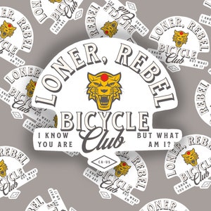 Loner, Rebel Motorcycle Club tiger Sticker Pee Wee Herman