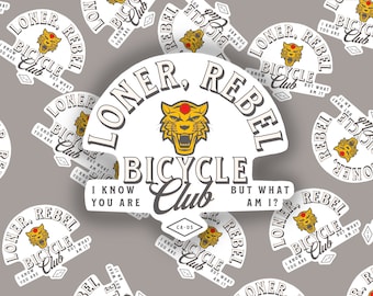 Loner, Rebel Motorcycle Club tiger Sticker Pee Wee Herman