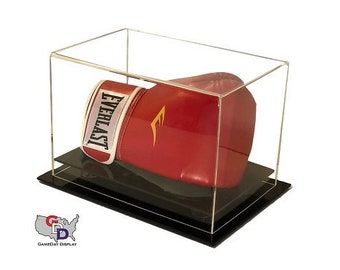 Acrylic Desk or Table Top Boxing Glove Display Case by GameDay Display