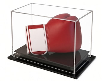 Vitrina de acrílico para guantes de boxeo de escritorio o mesa de GameDay Display