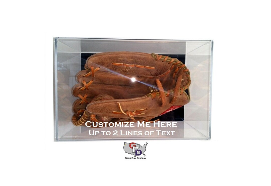 Custom Acrylic Wall Mount Baseball Glove Display Case Holder Etsy