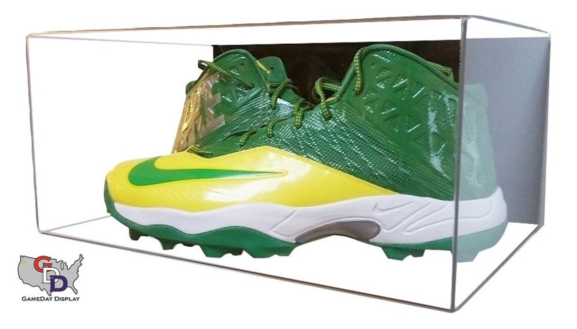 Acrylic Wall Mount Shoe Pair size 17 and under Display Case Etsy