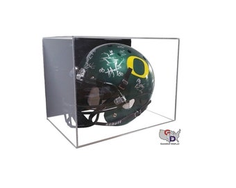 Football Helmet Wall Mount Acrylic Display Case Full Size NFL NCAA UV Protection