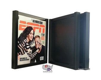 ESPN MAGAZINE Rolling Stone Mostrar marco caso caja de sombra negra lote de 3