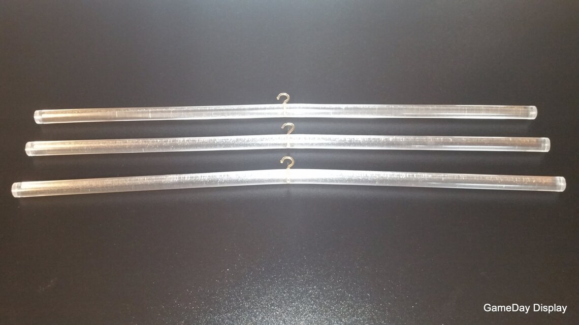 JERSEY Hanger for Display Case Frame Clear Acrylic Rod With Etsy