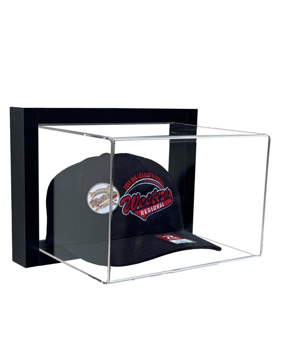 Glass hat display case deals
