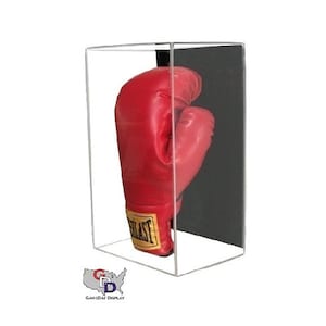 Acrylic Wall Mount Vertical Boxing Glove Display Case by GameDay Display