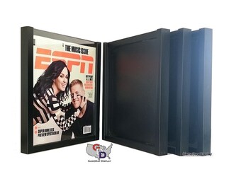 MAGAZINE ESPN Rolling Stone Display Frame Case Black Shadow BOX Lot of 4