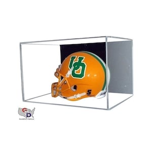 Acrylic Wall Mount Mini Helmet Display Case UV Holder NFL NCAA Football