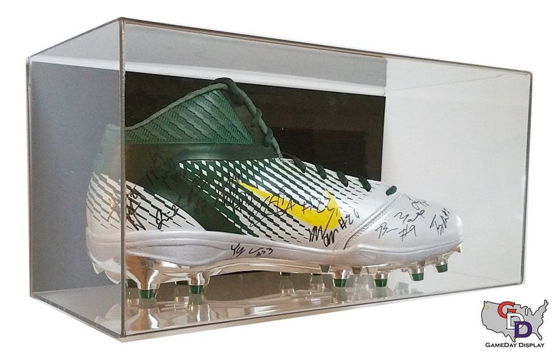 Custom Shoe Wall Mount Acrylic Display Case Size 17 UV Etsy