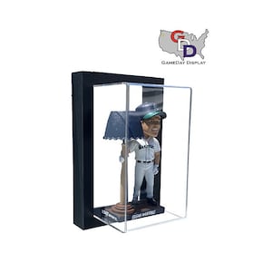 Framed Acrylic Wall Mount Bobblehead Display Case UV Protecting Secure Mount