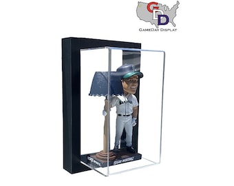 Framed Acrylic Wall Mount Bobblehead Display Case UV Protecting Secure Mount