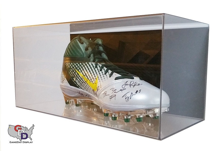 Custom Shoe Wall Mount Acrylic Display Case Size 17 UV Etsy