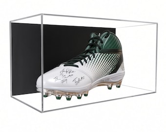 Vitrina acrílica de pared para zapatos, tamaño 17, protección UV, para baloncesto y fútbol.