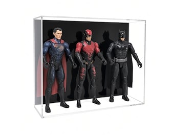 Vitrina de acrílico para montaje en pared, triple para figuras de acción, 12" (escala 1:6), Spiderman 1/6