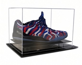 Vitrina expositora para zapatos de escritorio o mostrador, talla 12 o menos, de GameDay Display.
