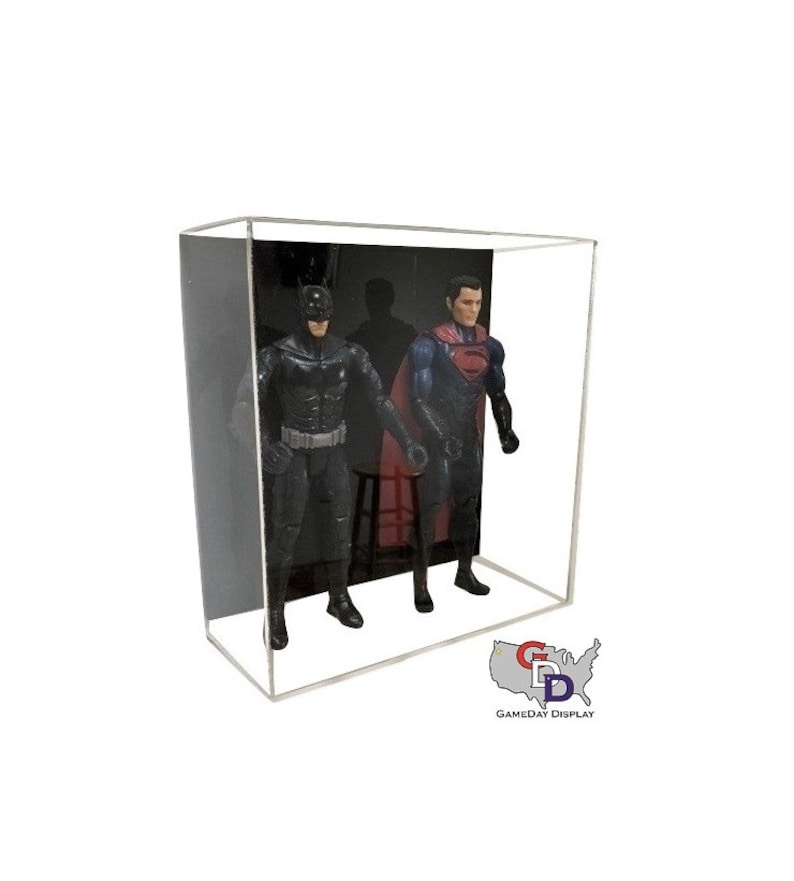 Acrylic Wall Mount Double Action Figure Display Case Box Etsy