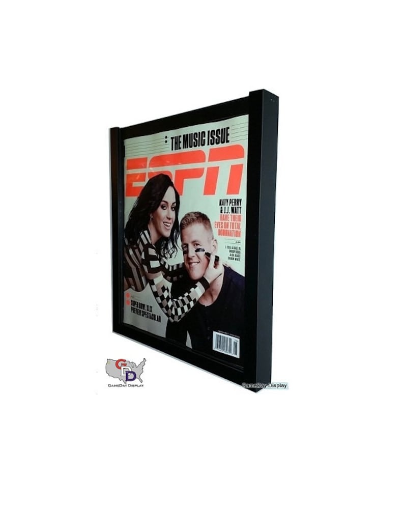 MAGAZINE ESPN Rolling Stone Display Frame Case Black Shadow BOX image 1