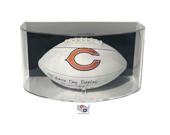Curved Acrylic Wall Mount Football Display Case by GameDay Display