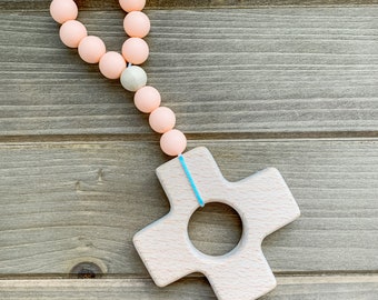 silicone teething rosary