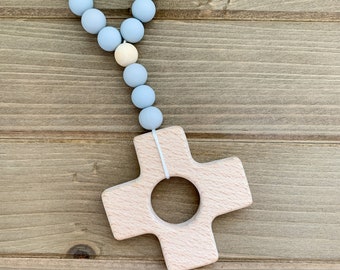 silicone teething rosary