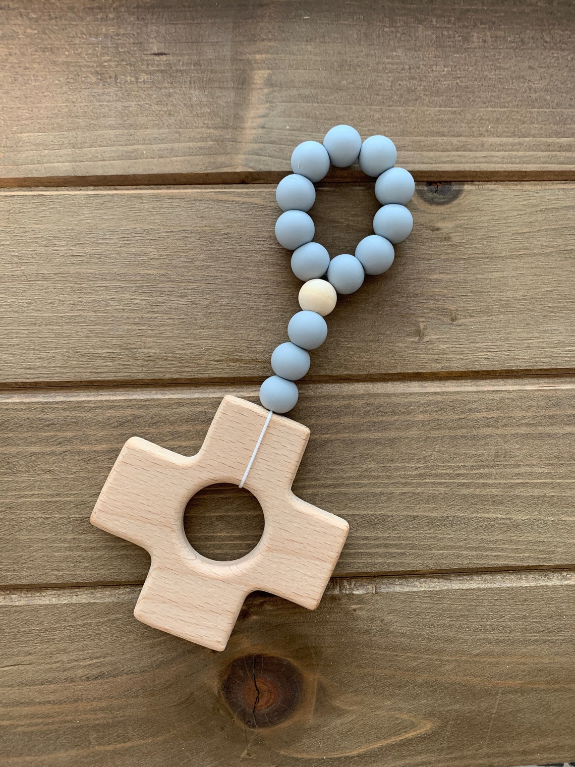 Rosary Silicone Teether Catholic Baby Toy Baptism Gift Etsy