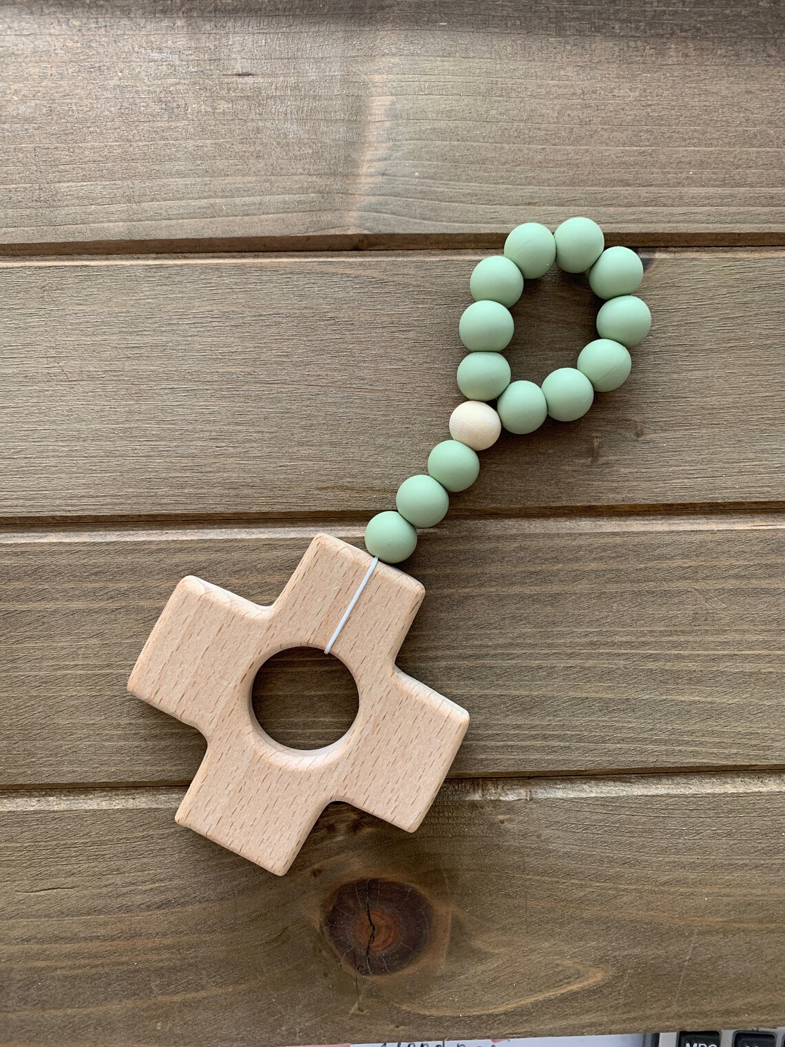 Rosary Silicone Teether Catholic Baby Toy Baptism Gift Etsy