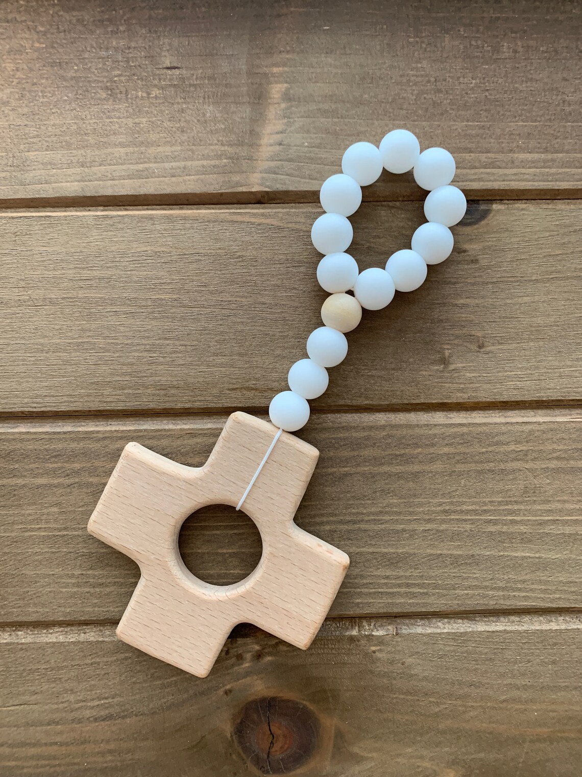 Rosary Silicone Teether Catholic Baby Toy Baptism Gift Etsy