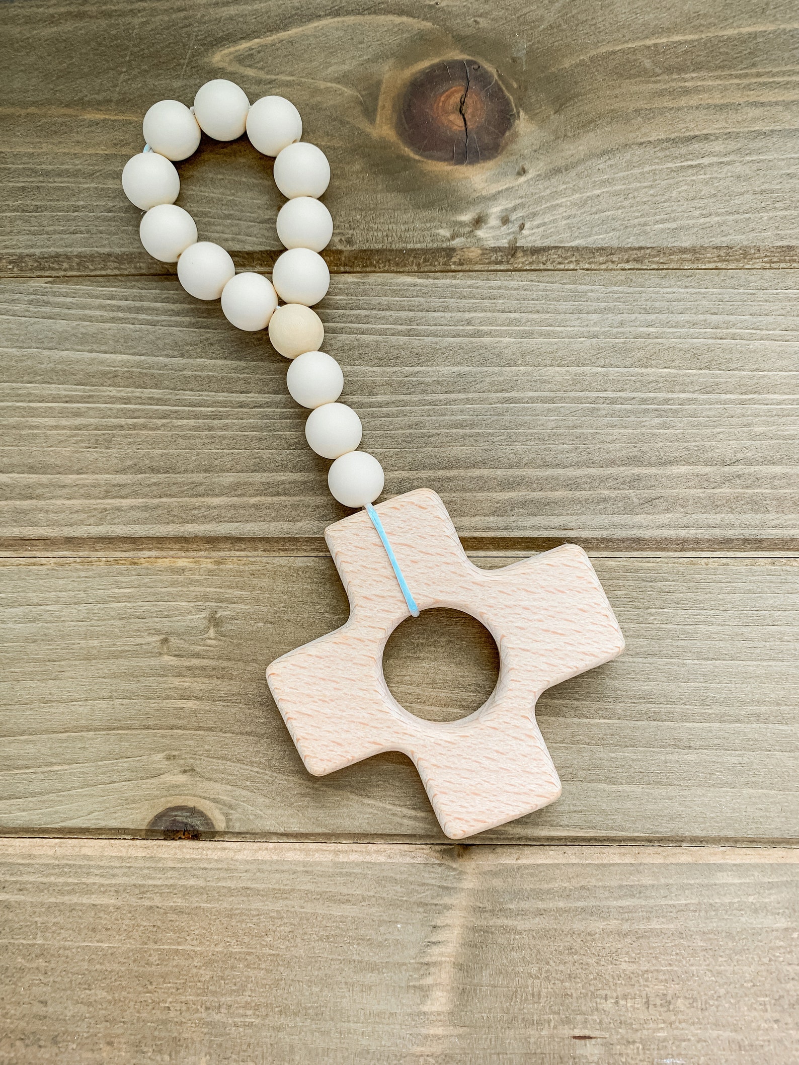 Rosary Silicone Teether Catholic Baby Toy Baptism Gift Etsy