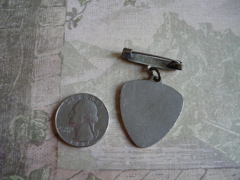 Antique Edwardian WWI Souvenir Paris Sweetheart Pin Pendant image 2