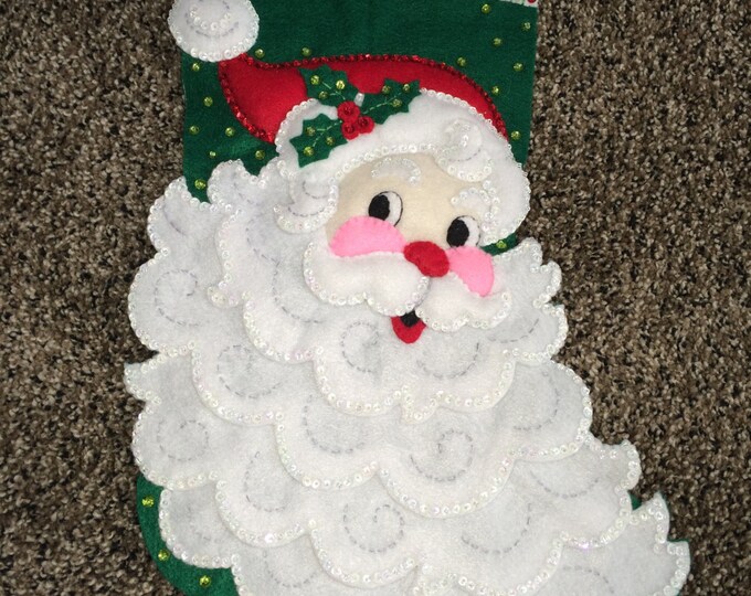 Jolly St. Nick Stocking - Etsy