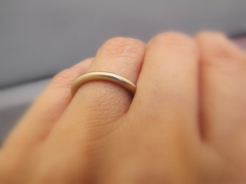 Simple Wedding Band Gold Thin Ring Thin Wedding Band Etsy