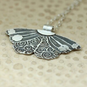 Silver Butterfly, Butterfly Jewelry, Butterfly Pendant, Spiritual Necklace, Nature Pendant, Butterfly Necklace, Butterfly Charm image 5