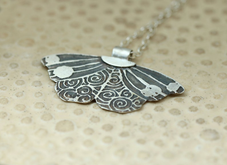 Silver Butterfly, Butterfly Jewelry, Butterfly Pendant, Spiritual Necklace, Nature Pendant, Butterfly Necklace, Butterfly Charm image 5