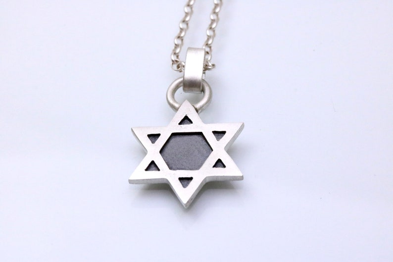 Jewish Gifts, Star of David Necklace, Silver David Star Charm, Bar Mitzvah Gift, Bat Mitzvah Gift, Israeli Jewelry, Jewish Jewelry image 7