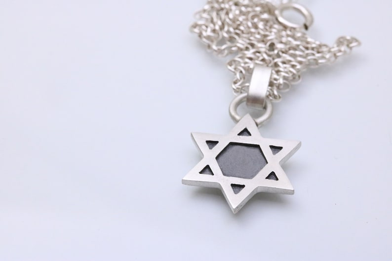 Jewish Gifts, Star of David Necklace, Silver David Star Charm, Bar Mitzvah Gift, Bat Mitzvah Gift, Israeli Jewelry, Jewish Jewelry image 5