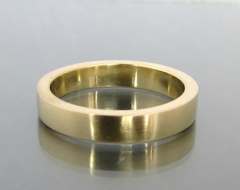 Alianza de oro, alianzas de boda para mujeres, alianza de oro amarillo, anillos de apilamiento de oro, alianza para hombres, anillo de bodas para mujeres, anillo de alianza de oro de 14k