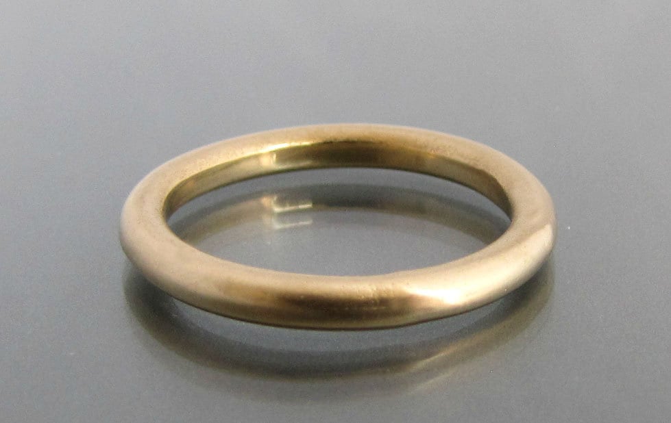 Simple Wedding Band Gold Thin Ring Thin Wedding Band Etsy