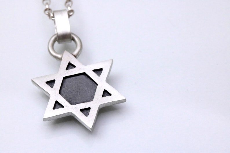 Jewish Gifts, Star of David Necklace, Silver David Star Charm, Bar Mitzvah Gift, Bat Mitzvah Gift, Israeli Jewelry, Jewish Jewelry image 8