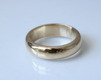 14K Gold Shiny Band, 14K Gold, Comfort Fit, Wedding Band, Classic Wedding Band, Plain Gold Ring, Choice of Gold