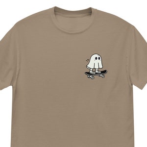 Gruseliges Geist-Reiten Skateboard T-Shirt - Skateboarding Geist-T-Shirt - Faule Halloween-Kostüm-Idee für Männer, Frauen, Jungen und Mädchen
