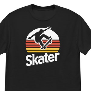 Vintage Retro Skateboarder T-Shirt - Skater Style Graphic Tee - Perfect Gift for Skateboarding Fans & Enthusiasts