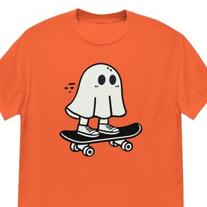 Geist Reiten Skateboard T-Shirt - Skateboarding Geist Tee - Lustiges Halloween-Kostüm für Männer, Frauen und Kinder