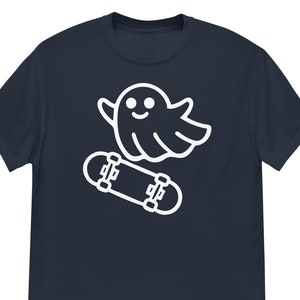 Geister reiten Skateboard T-Shirt - Vintage Retro Geist auf Skateboard T-Shirt - Perfektes gruseliges Halloween-Kostüm für Männer, Frauen und Kinder