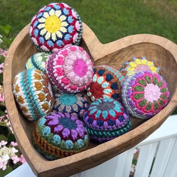 Handmade Crochet Stress Balls – Decorative & Therapeutic Gifts
